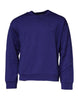 Dolce & Gabbana Blue Cotton Crew Neck Men Pullover Sweater