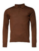 Dolce & Gabbana Brown Cashmere Buttoned Men Pullover Sweater