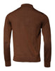 Dolce & Gabbana Brown Cashmere Buttoned Men Pullover Sweater