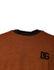 Dolce & Gabbana Brown DG Logo Cotton Crew Neck T-shirt