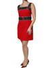 Dolce & Gabbana Red Wool Sleeveless A-line Flared Mini Dress