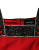 Dolce & Gabbana Red Wool Sleeveless A-line Flared Mini Dress