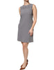 Emporio Armani Gray Round Neck Sleeveless A-line Mini Dress