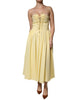 Philosophy Yellow Cotton Corset Midi Dress