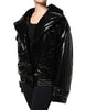Dolce & Gabbana Black Polyester Button Down Blouson Jacket