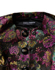 Dolce & Gabbana Multicolor Floral Jacquard Cropped Jacket