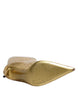 Dolce & Gabbana Gold Leather Stiletto Heels High Boots Shoes