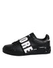 Dolce & Gabbana Black D&G AMORE Low Top Sneakers Shoes