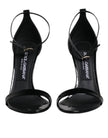 Dolce & Gabbana Black KEIRA Heels Ankle Strap Sandals Shoes