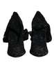 Dolce & Gabbana Black Stretch Socks Taormina Lace Boots Shoes