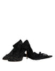 Dolce & Gabbana Black Stretch Socks Taormina Lace Boots Shoes