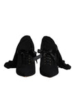 Dolce & Gabbana Black Stiletto Heels Mid Calf Boots Shoes