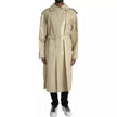 Bottega Veneta Beige Lambskin Leather Trench Coat Jacket
