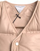 Bottega Veneta Beige Quilted Sleeveless Calf Leather Jacket