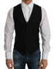 Dolce & Gabbana Sleek Black Wool Blend Formal Vest