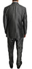 Dolce & Gabbana Elegant Gray Patterned Martini Suit