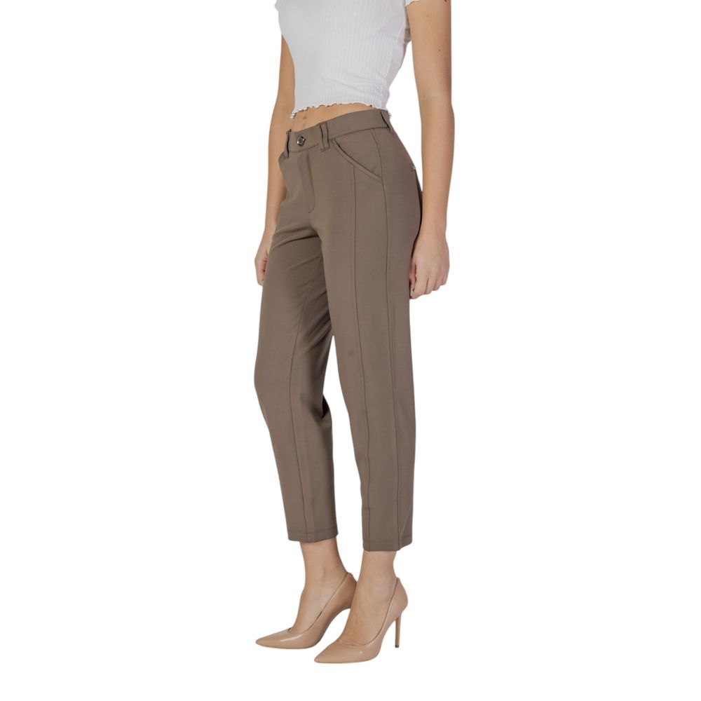 Street One Brown Polyester Jeans & Pant