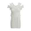 Self-Portrait Knit Ruffle mini Dress