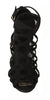 Dolce & Gabbana Black Suede Stilettos Booties Socks Shoes