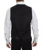 Dolce & Gabbana Black Wool Silk Dress Gilet Jacket Vest