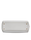 Dolce & Gabbana White Leather Logo Top Handle Tote Crossbody Bag