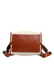Dolce & Gabbana Beige Brown Canvas Leather Travel Back Pack Bag