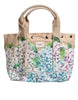 Dolce & Gabbana Multicolor Floral Canvas TANIA Top Handle Tote Bag