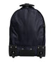 Dolce & Gabbana Blue Red Polyester Kids Back Pack Wheel Suitcase Bag
