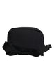Dolce & Gabbana Black Neoprene Nylon DG Logo School Backpack Bag