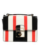 Dolce & Gabbana Multicolor Stripes Leather Crossbody Bag