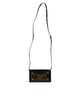 Dolce & Gabbana Black Patent Leather Logo Plaque Crossbody Bag
