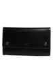 Dolce & Gabbana Black Leather Logo Embossed Crossbody Bag