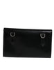 Dolce & Gabbana Black Leather Logo Embossed Crossbody Bag