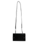 Dolce & Gabbana Black Leather Logo Embossed Crossbody Bag