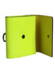 Dolce & Gabbana Yellow Green Bifold DG Logo Neck Strap Cardholder Wallet