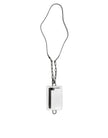 Dolce & Gabbana White Calf Leather Lanyard Logo Card Holder Wallet