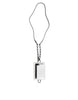 Dolce & Gabbana White Calf Leather Lanyard Logo Card Holder Wallet