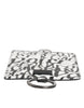 Dolce & Gabbana White Leather Lanyard Logo Print Card Holder Wallet