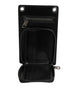 Dolce & Gabbana Black Horse Leather Zip Logo Shoulder Neck Strap Wallet