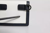 Dolce & Gabbana White Blue Leather Bifold Crossbody Sling Wallet