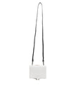 Dolce & Gabbana White Blue Leather Bifold Crossbody Sling Wallet