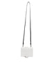 Dolce & Gabbana White Blue Leather Bifold Crossbody Sling Wallet