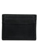 Dolce & Gabbana Black Leather Card Holder Case DG Logo Plaque Wallet
