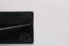 Dolce & Gabbana Black Leather Card Holder Case DG Logo Plaque Wallet