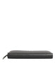 Dolce & Gabbana Dark Gray Leather DG Logo Zip Around Continental Wallet