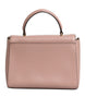 Michael Kors Pink Leather Logo Plaque Crossbody MINDY Satchel Bag
