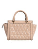Michael Kors Peach Quilted Leather Logo Crossbody VIVIANNE Messenger Bag