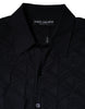 Dolce & Gabbana Black Silk Crew Neck Men Cardigan Sweater