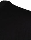 Dolce & Gabbana Black Logo Print Cotton Crew Neck T-shirt