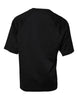 Dolce & Gabbana Black Logo Print Cotton Crew Neck T-shirt